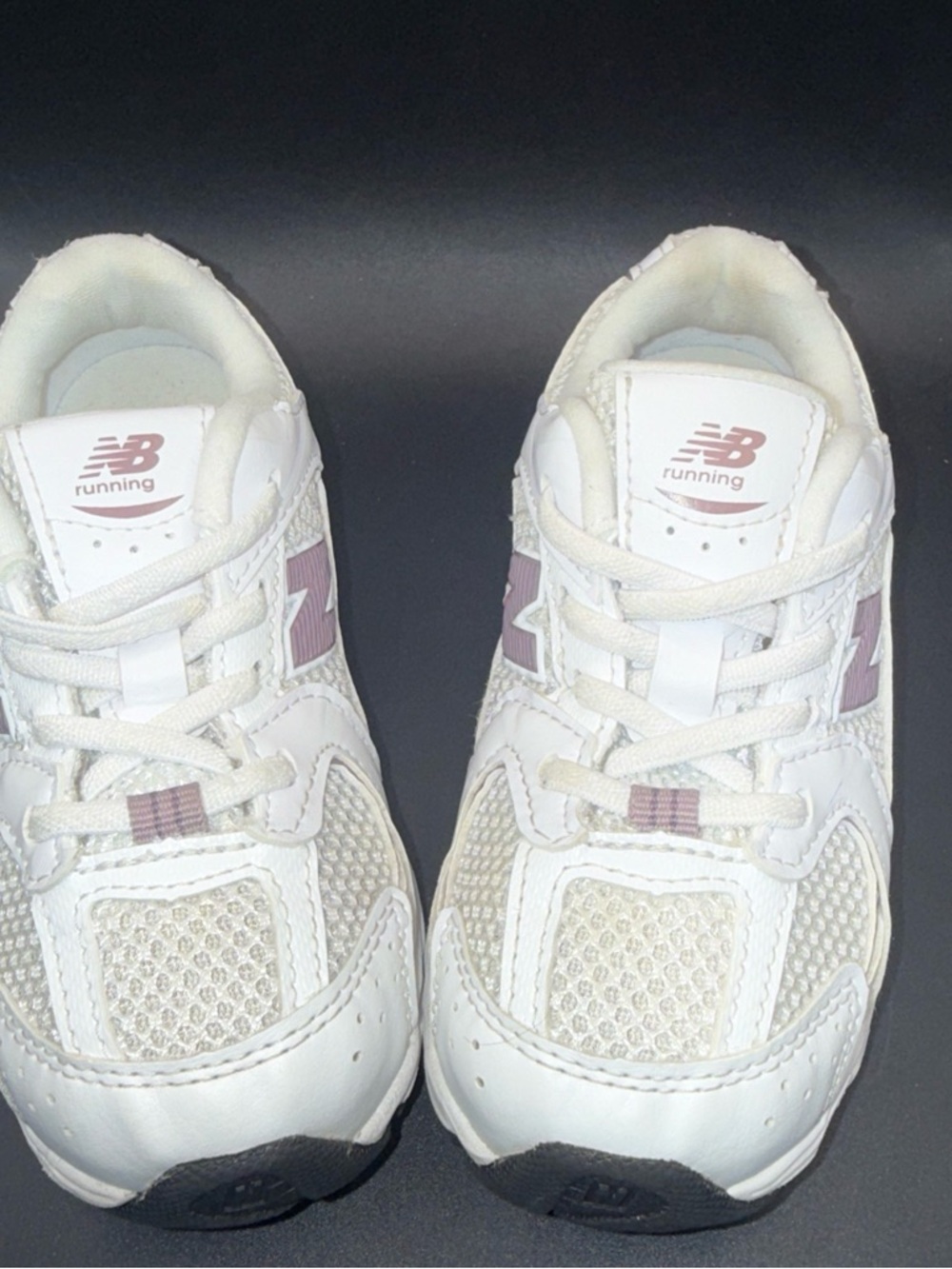 Size 10C - New Balance 530 Bungee TD White Dark Ice Wine, IZ530SR, Clean, No Box
